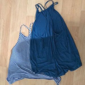 Flowy strappy back halter tanks